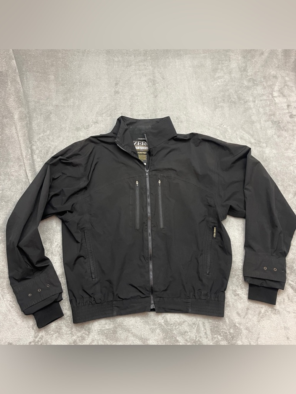 Zero Restriction Jacket Mens L Black GORE-TEX Featherweight Golf Windbreaker